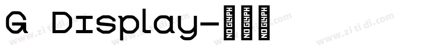 G Display字体转换